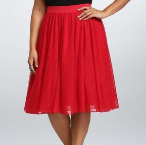 Price drop!!! A hot red midi skirt